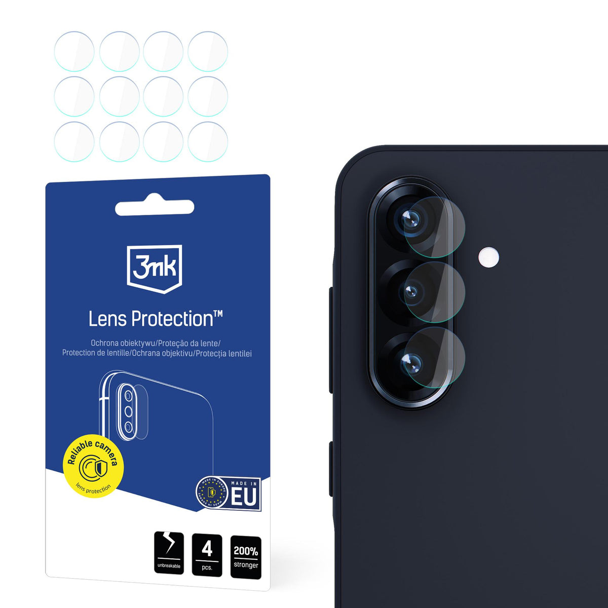Folie Hybrid Glass pentru Camera Lens 3mk Lens Protection pentru Samsung Galaxy A26 5G