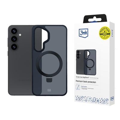 Husa 3mk Smoke Mag&Stand pentru Samsung Galaxy S25+ - Negru