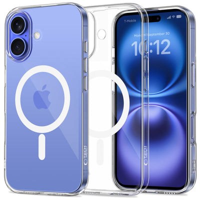 Husa Tech-protect Flexair Magsafe iPhone 16 - Transparent