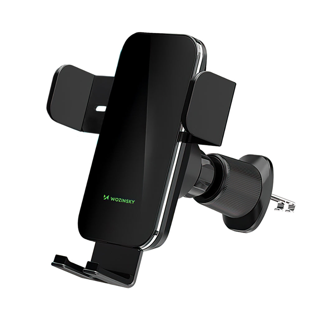 Suport auto Wozinsky Clamp cu 15W Inductive Incarcator pentru Phone On The Air Vent - Negru