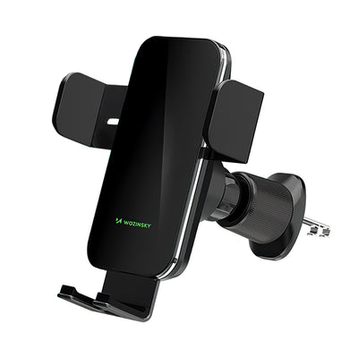 Suport auto Wozinsky Clamp cu 15W Inductive Incarcator pentru Phone On The Air Vent - Negru