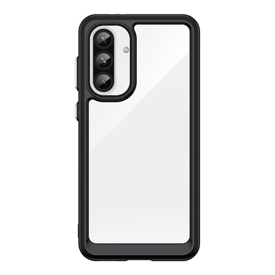 Husa Outer Space pentru Samsung Galaxy A36 Cover cu Flexible Frame - Negru