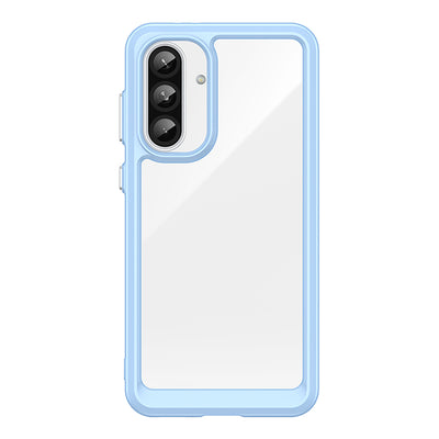 Husa Outer Space pentru Samsung Galaxy A36 Cover cu Flexible Frame - Albastru
