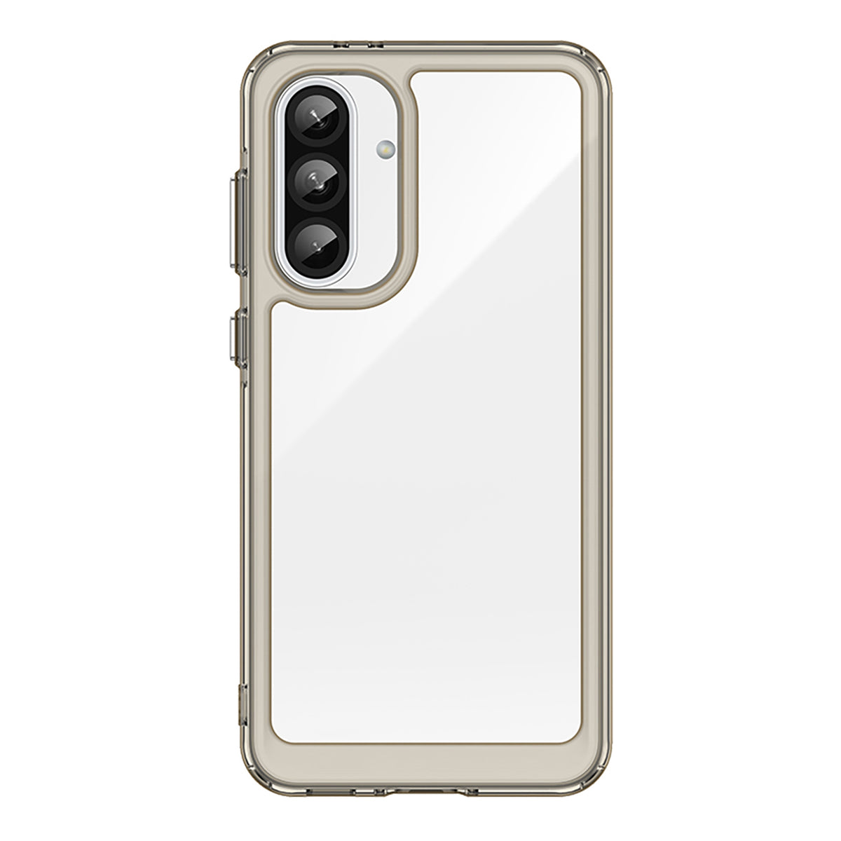 Husa Outer Space pentru Samsung Galaxy A36 Cover cu Flexible Frame - Semi-Transparent, Negru
