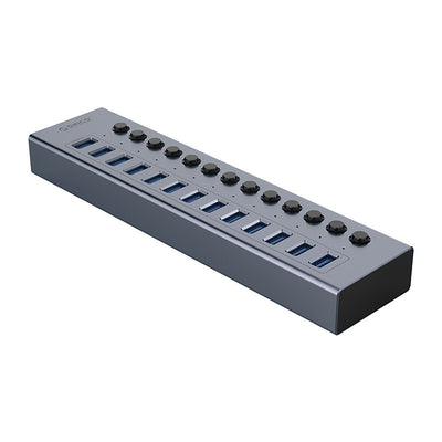 Cablu Orico Bt2u3-13ab Hub 13x Usb-a 3.0 cu Switches - Gri