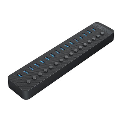Cablu Orico Ct2u3-16ab 16x Usb-a 3.0 Hub cu Switches - Negru