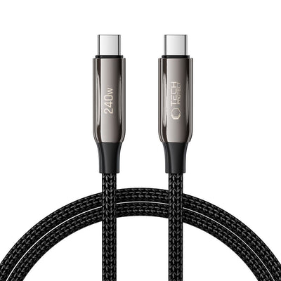 Cablu Tech-protect Ub10t Ultraboost Usb-c Pd240w/Qc4.0 100cm - Negru