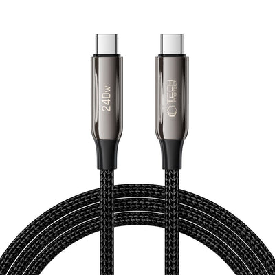 Cablu Tech-protect Ub10t Ultraboost Usb-c Pd240w/Qc4.0 200cm - Negru