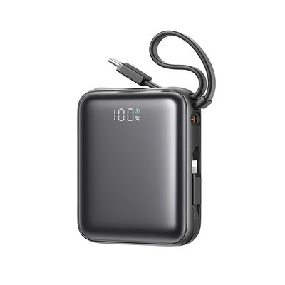 Cablu Joyroom 10000mAh 22.5W Acumulator extern cu Built-in Usb-c And Lightning - Negru