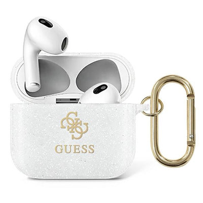 Husa Guess Gua3ucg4gt AirPods 3 Cover Transparent Glitter Collection