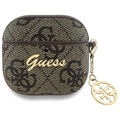 Husa Guess Gua4g4gsmw AirPods 4 Cover Maro 4G Charm Collection