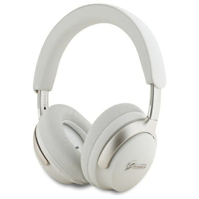 Casti Guess Bluetooth ANC Bej/Bej Metal Script Logo