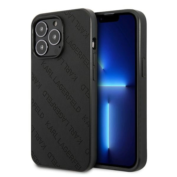Husa Karl Lagerfeld Perforated Allover pentru iPhone 13 Pro / 13 6.1" - Negru
