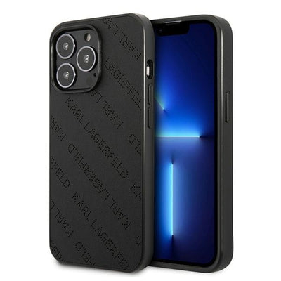 Husa Karl Lagerfeld Perforated Allover pentru iPhone 13 Pro / 13 6.1" - Negru