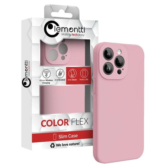Lemontti Husa Liquid Silicon MagCharge iPhone 15 Pro Crem (protectie 360°, material fin, captusit cu microfibra)