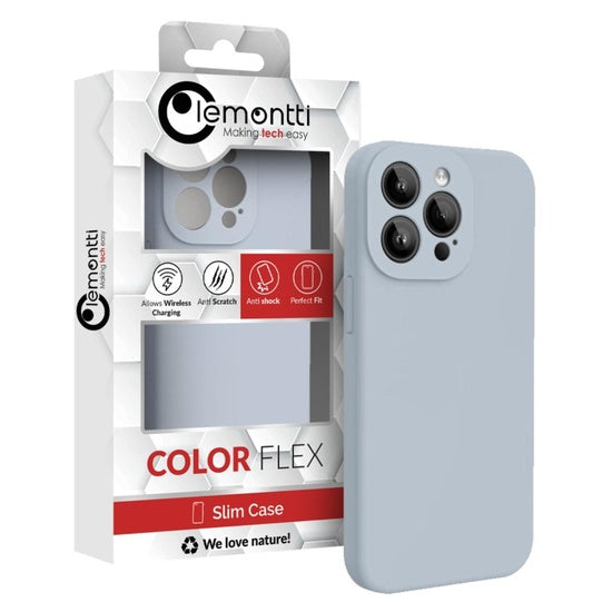 Lemontti Husa Liquid Silicon MagCharge iPhone 15 Pro Max Albastru (protectie 360°, material fin, captusit cu microfibra)