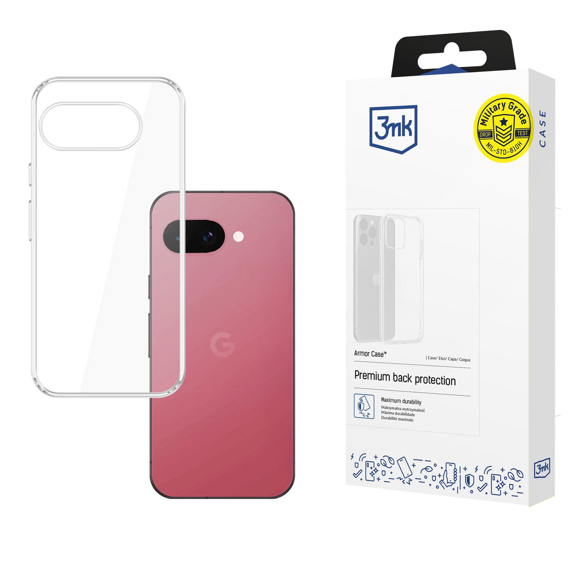 Husa 3mk Armor pentru Google Pixel 9A - Transparent