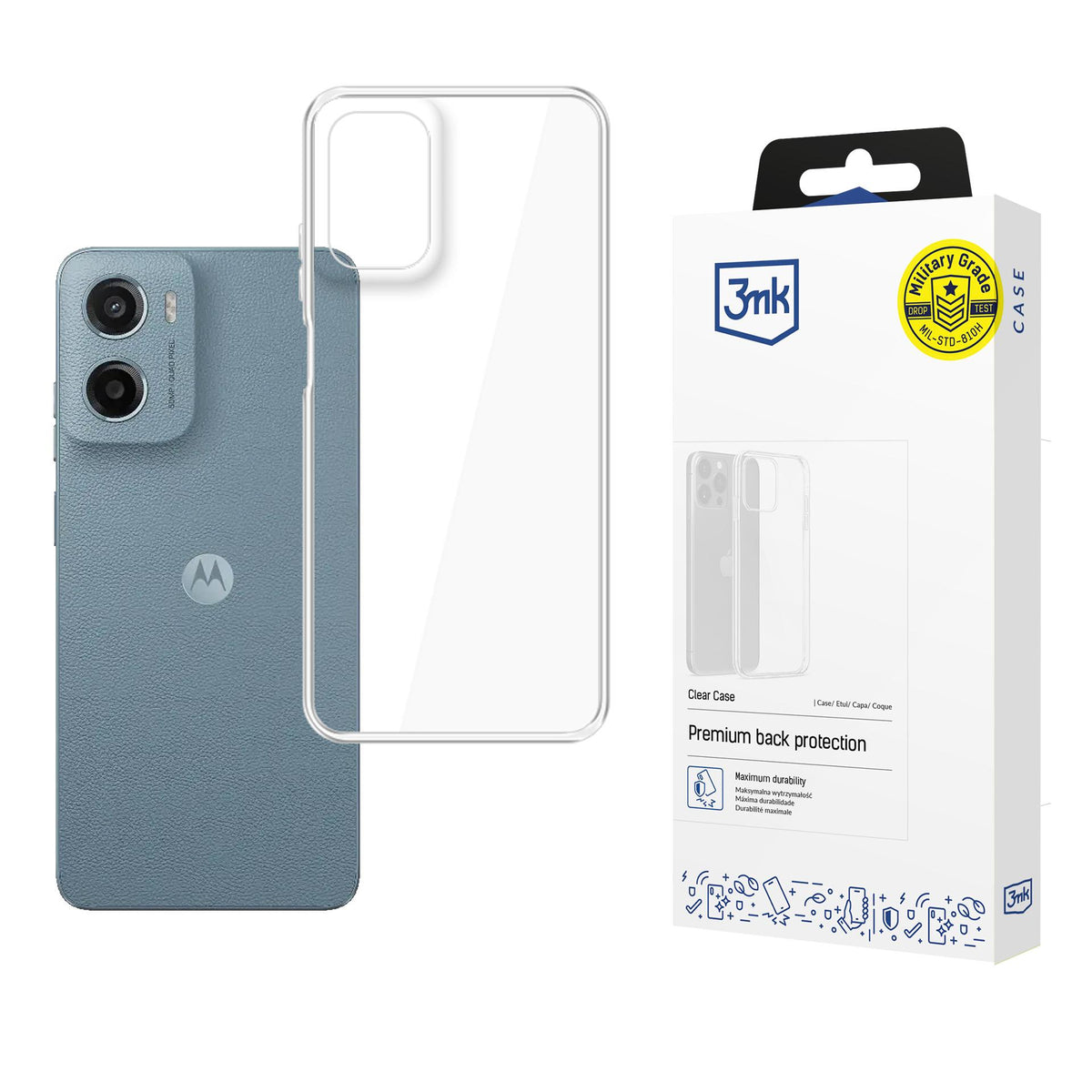 Husa 3mk Transparent pentru Motorola Moto G05 / E15 G4 - Transparent