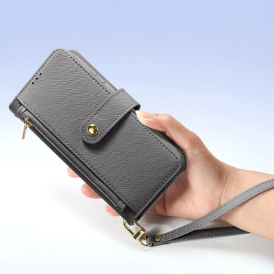 Husa Dux Ducis Lawa Leather pentru Samsung Galaxy S25+ cu Detachable Magnetic Wallet - Gri