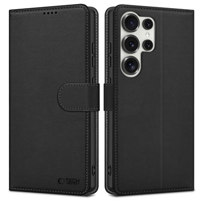 Husa Tech-protect Wallet pentru Samsung Galaxy S25 Ultra - Negru