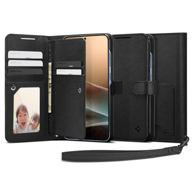 Husa Spigen Wallet "S" pentru Samsung Galaxy S25+ - Negru