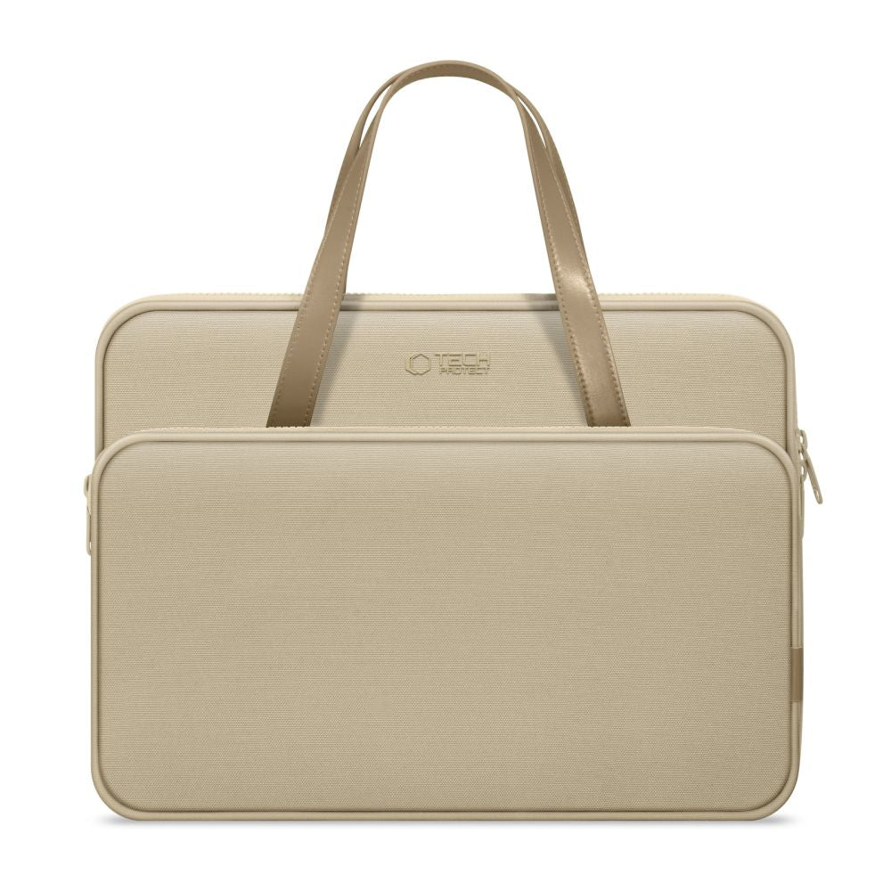 Husa laptop Tech-protect Carrying Bag pentru 13-14" Laptop - Bej
