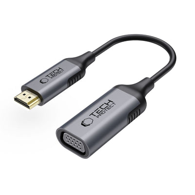 Adaptor Tech-protect Ultraboost Hdmi / VGA Full HD 60 Hz - Negru
