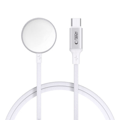 Incarcator Tech-protect Ultraboost Usb-c Inductive pentru Apple Watch 1m - Alb