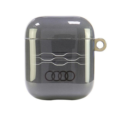 Husa Audi IML Geometric Pattern pentru AirPods 1 / 2 - Gri