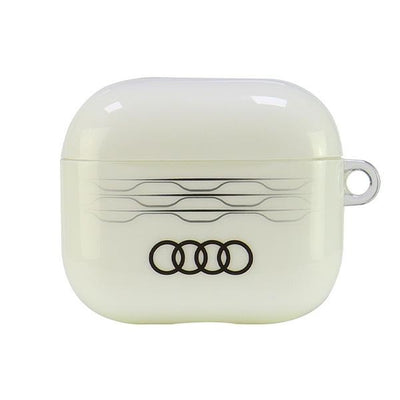 Husa Audi IML Geometric Pattern AirPods 3 - Alb