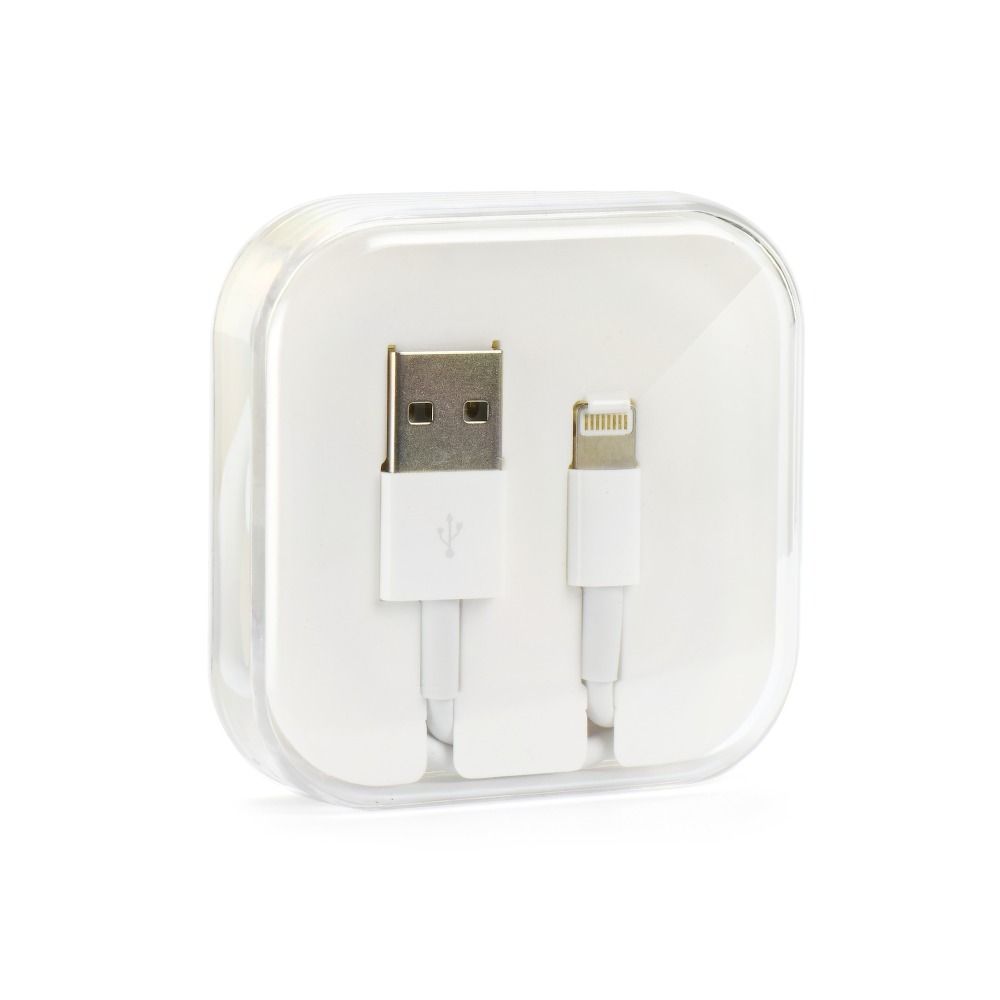 Cablu USB A To Lightning 1A HD4 BOX 1 M Alb