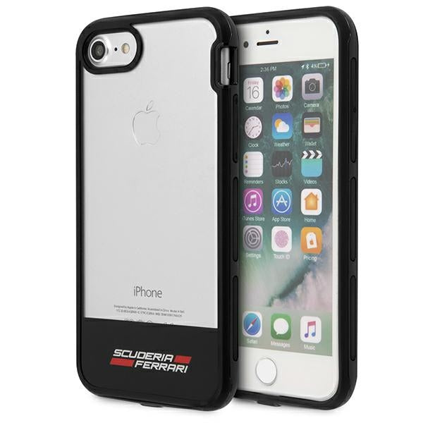 Husa Ferrari Racing Shield pentru iPhone 7 / 8 / SE 2020 / SE 2022 - Semi-Transparent