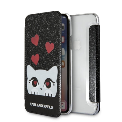 Husa Karl Lagerfeld Valentine iPhone X/Xs - Negru