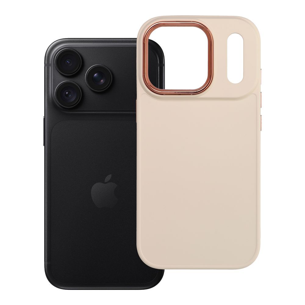 Husa Frame pentru iPhone 18 Pro / 17 Pro Antique Alb