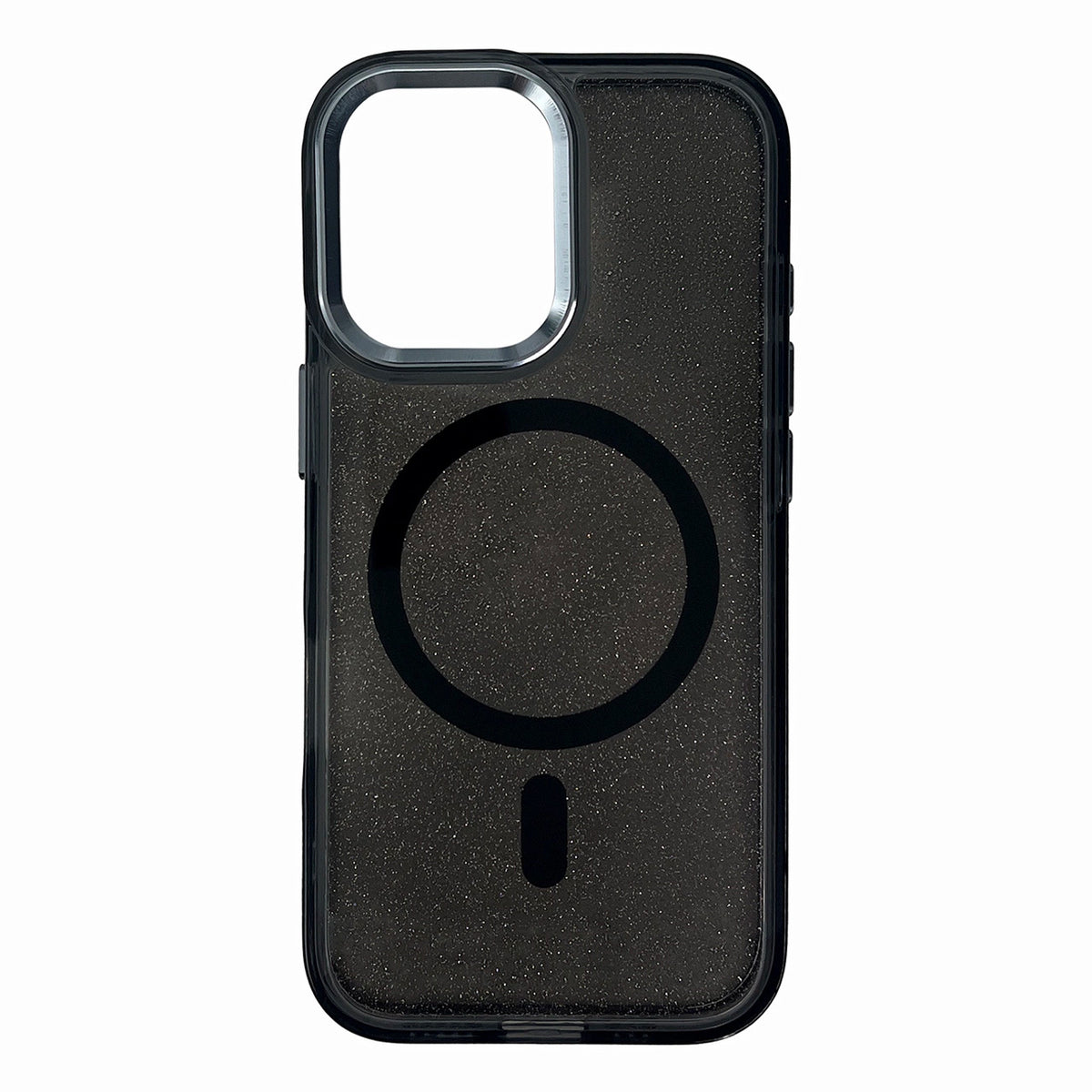 Husa Glitter cu Magsafe pentru Samsung Galaxy S25 Edge - Negru