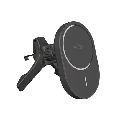 Suport auto Puro cu Qi2 Incarcator, Magsafe Compatible - Negru
