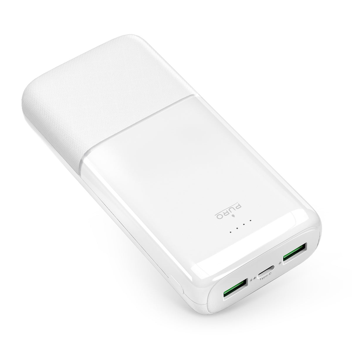 Acumulator extern Puro Daily 20 Plus 20000mAh 2x Usb-a / 1x Usb-c 22.5W PD AFC - Alb