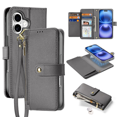 Husa Dux Ducis Lawa Leather pentru iPhone 16 - Gri