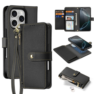 Husa Dux Ducis Lawa Leather pentru iPhone 16 Pro Max - Negru