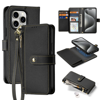 Husa Dux Ducis Lawa Leather pentru iPhone 15 Pro - Negru