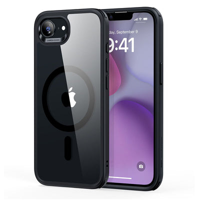 Husa ESR Classic Hybrid Halolock Magsafe pentru iPhone 16e / 17e - Transparent-Negru