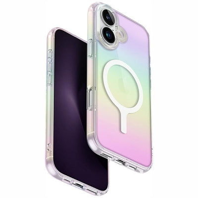 Husa Uniq Iridescia Magclick Charging pentru iPhone 16 Plus - Multicolor