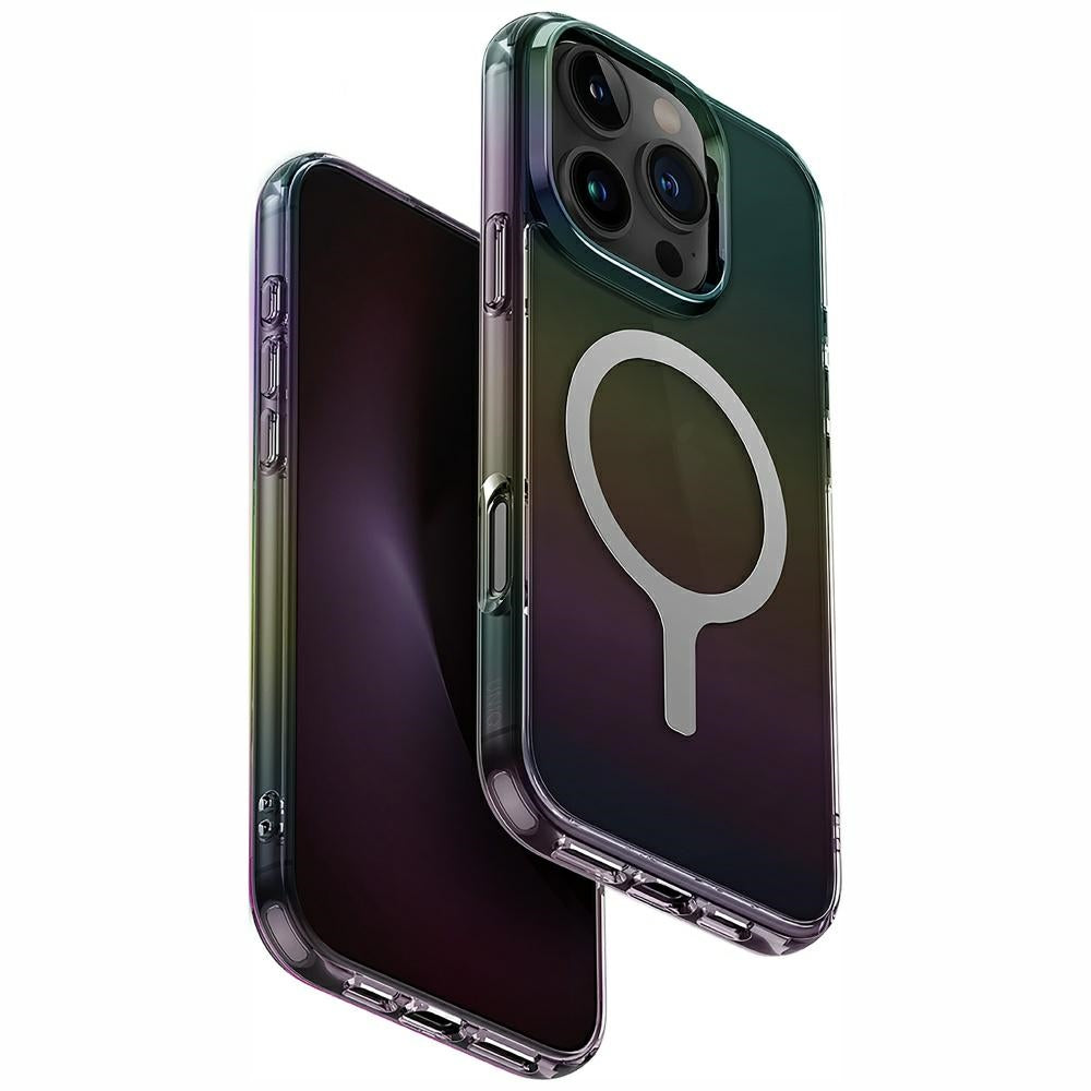 Husa Uniq Iridescia Magclick Charging pentru iPhone 16 Pro - Negru