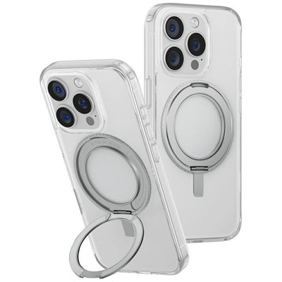 Husa Uniq Swivix 360 Rotating Kickstand pentru iPhone 16 Pro - Transparent