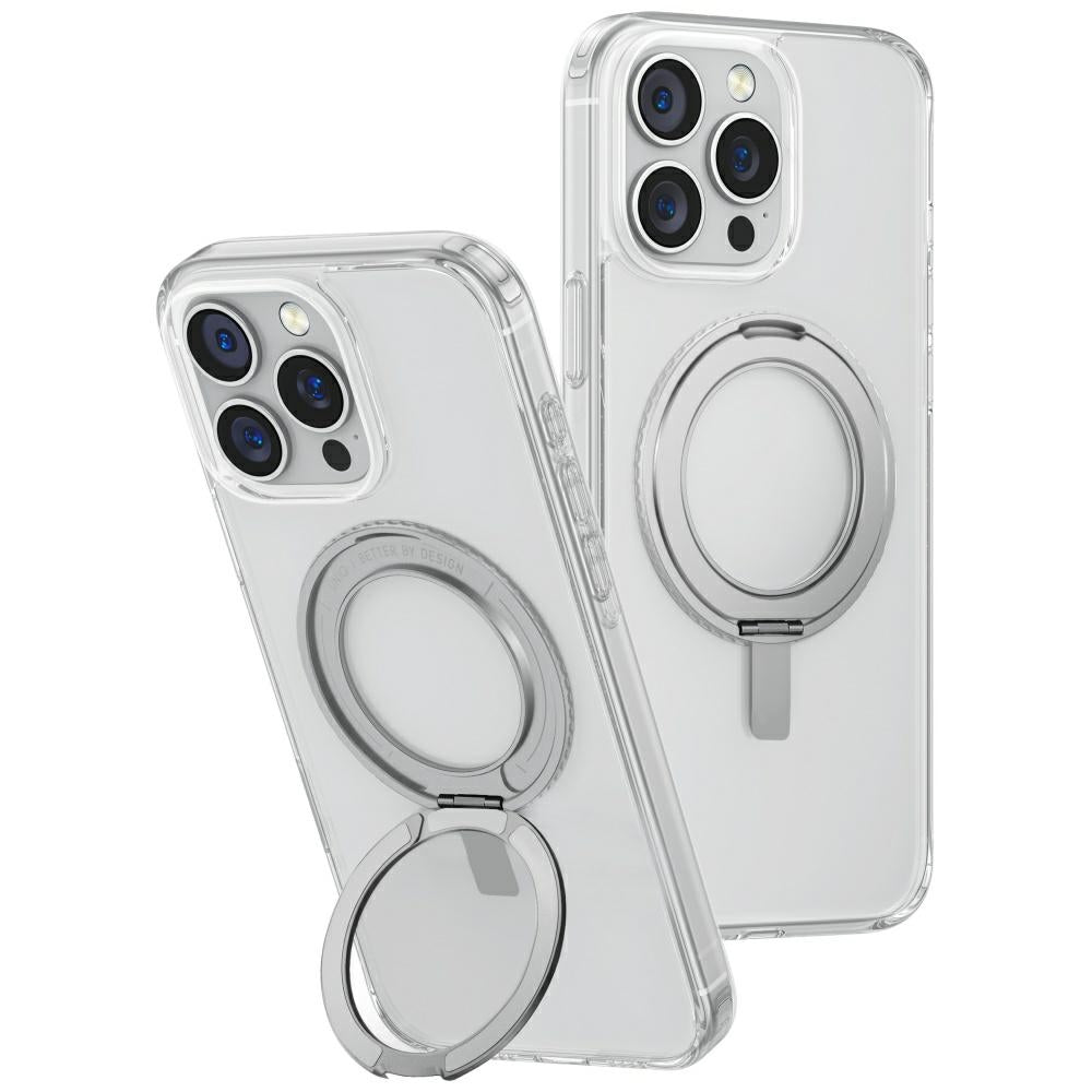 Husa Uniq Swivix 360 Rotating Kickstand pentru iPhone 16 Pro Max - Transparent