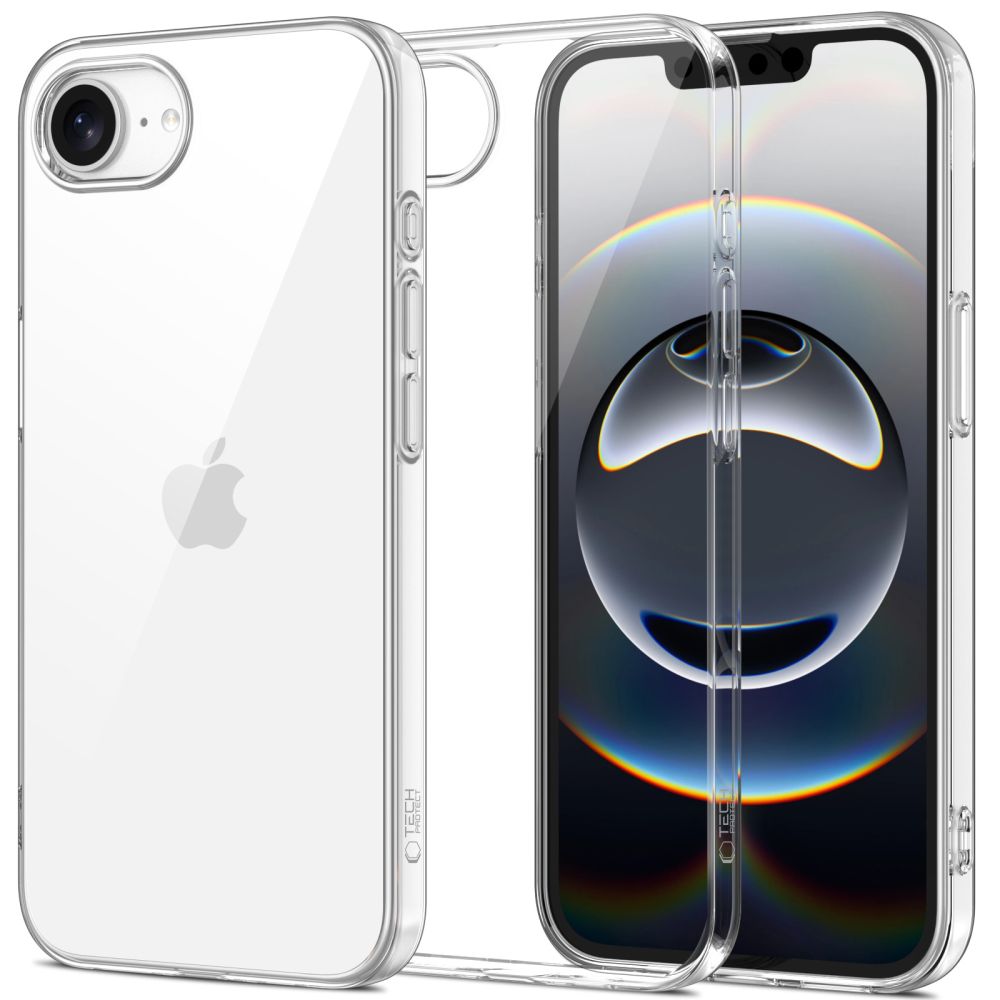Husa Tech-protect Flexair pentru iPhone 16e / 17e - Transparent
