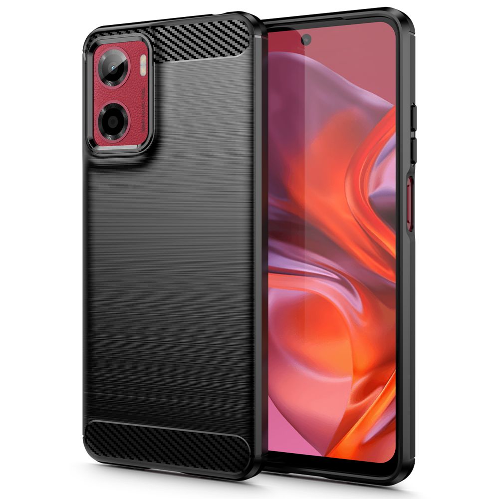 Husa Tech-protect Tpucarbon pentru Motorola Moto G05 / E15 - Negru