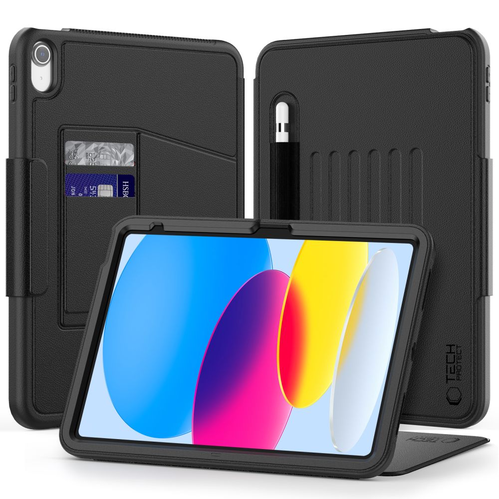Husa Tech-protect SC Pen iPad 10.9" 2022 (10th Gen.) / 11" 2025 (11th Gen.) - Negru