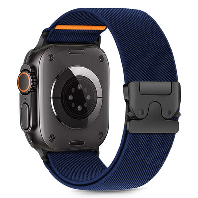 Curea Tech-protect Nylon Clasp pentru Apple Watch 44 / 45 / 46 / 49 Mm - Navy