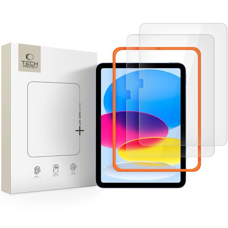 Folie Tech-protect Easy Set+ 2-pack sticla pentru iPad 10.9” 2022 / iPad 11” 2025